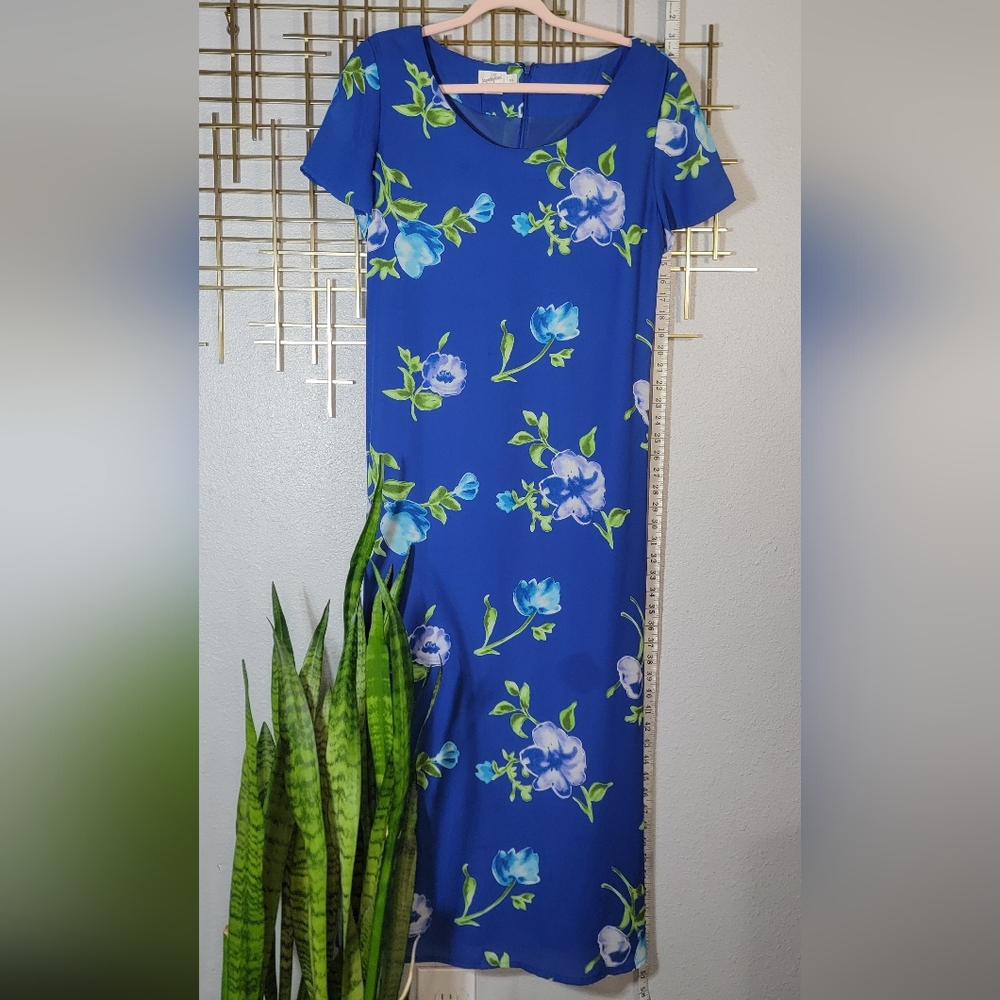 VINTAGE Jacqueline Ferrar Floral Maxi Dress size 14